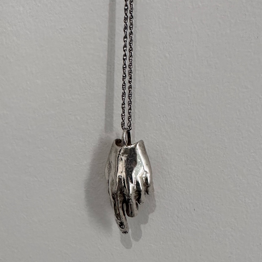 Hand of God Verameat Sterling Silver 30” Necklace